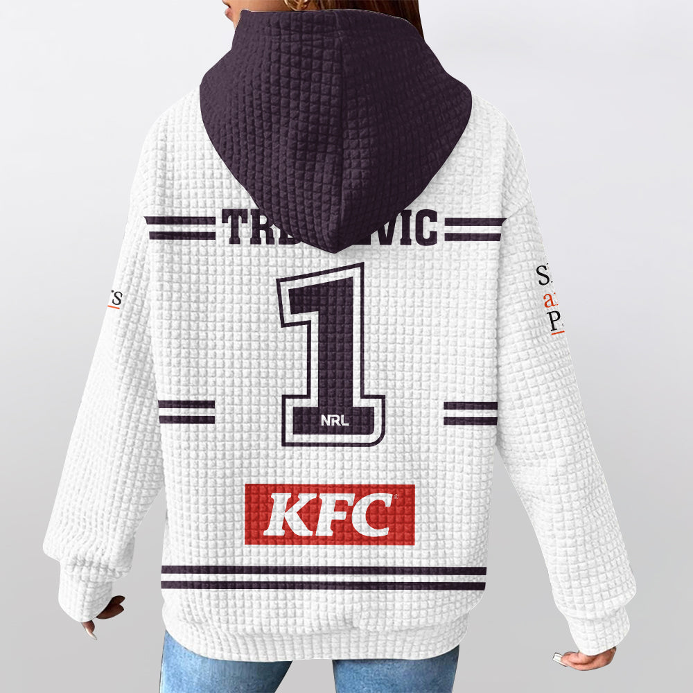 Manly Warringah Trbojevic 1 Away Waffle Hoodie