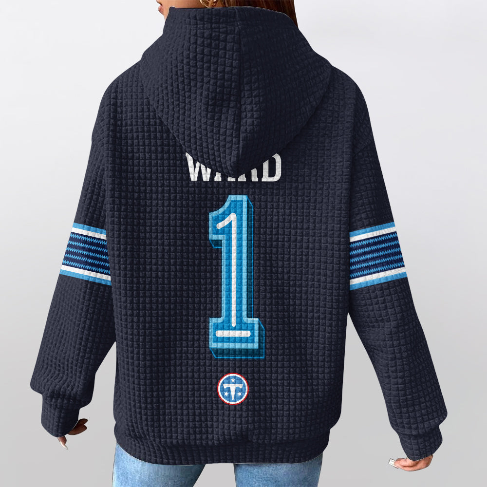 Tennessee T. Rivalries Ward 1 Football Waffle Hoodie
