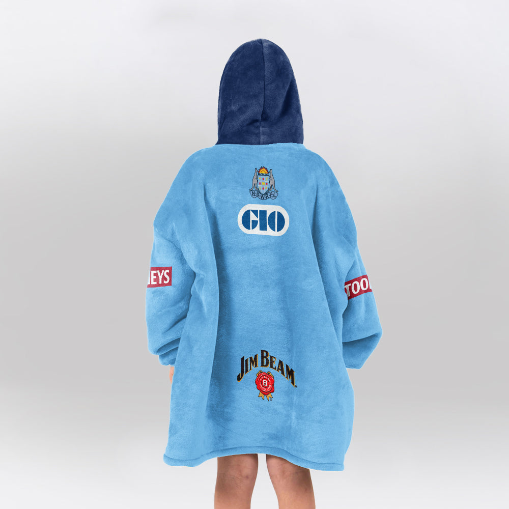 NSW Blues Rugby Blanket Hoodie