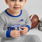Buffalo Football Joshua 17! Inspired Bamboo Two Piece Long Sleeve Pajama Set