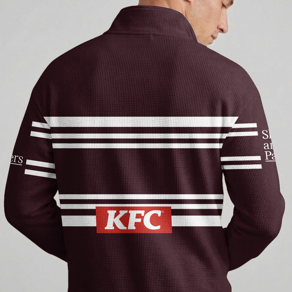 Sea Eagles Quarterzip Waffle Sweatshirt