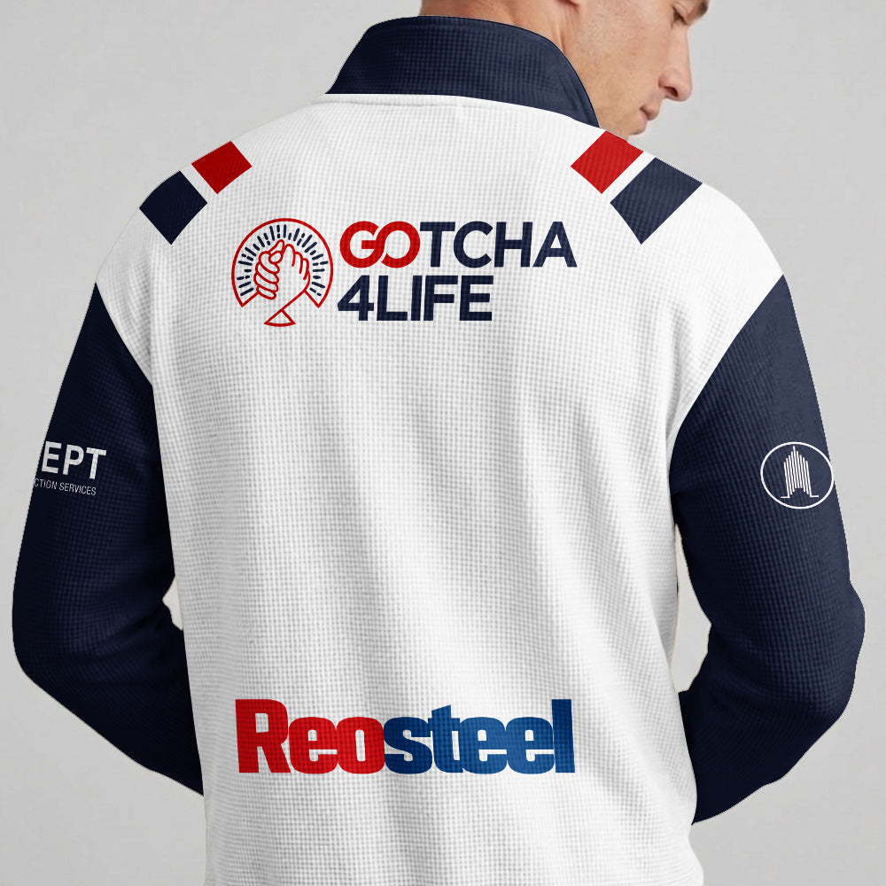 Roosters Quarterzip Waffle Sweatshirt