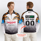 Tigers Quarterzip Waffle Sweatshirt