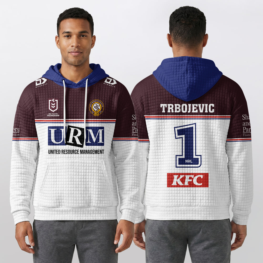 Manly Warringah Trbojevic 1 Home Waffle Hoodie