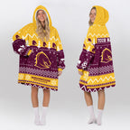 Brisbane Rugby Old School Blanket Hoodie