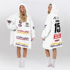 Adelaide Football 2026 White Cook 15 Blanket Hoodie