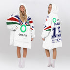 New Zealand 2026 Erin Clark 13 Away Unisex Blanket Hoodie