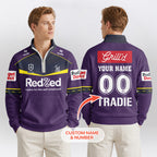 Melbourne Rugby Quarterzip Waffle Sweatshirt
