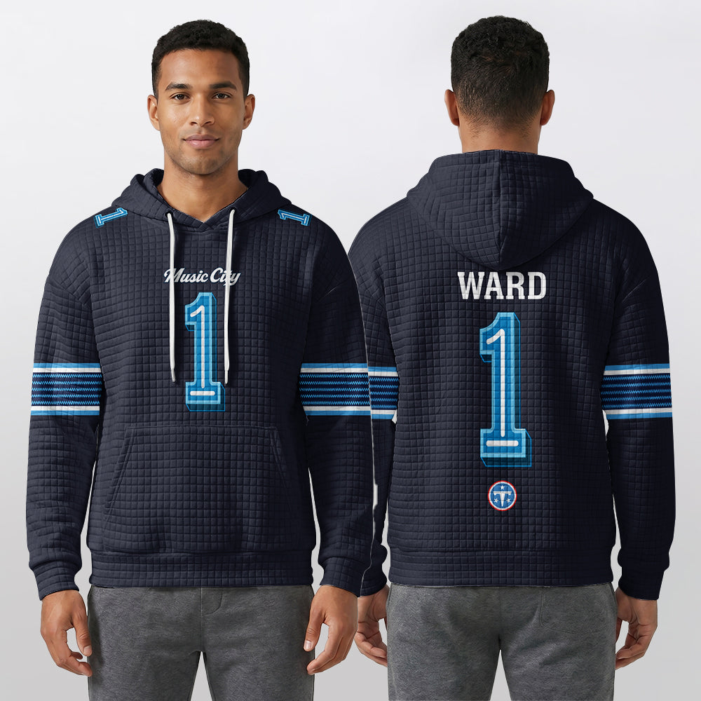 Tennessee T. Rivalries Ward 1 Football Waffle Hoodie