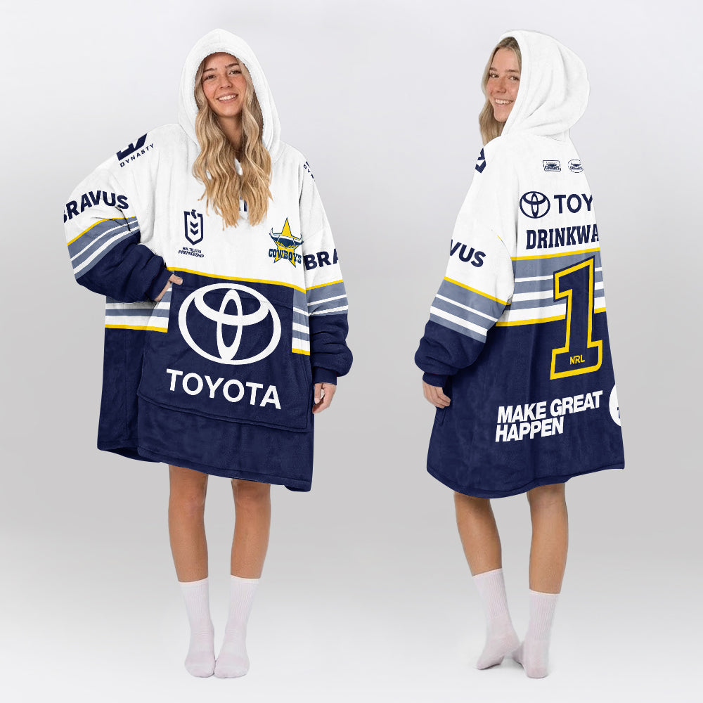 North Queensland Drinkwater 1 Away Blanket Hoodie