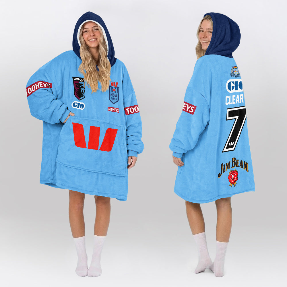 NSW Blues Nathan Cleary Blanket Hoodie
