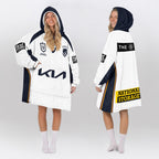 Brisbane Unisex White Blanket Hoodie