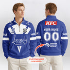 Bulldogs Quarterzip Waffle Sweatshirt