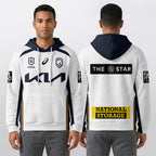 Brisbane Unisex White Waffle Hoodie