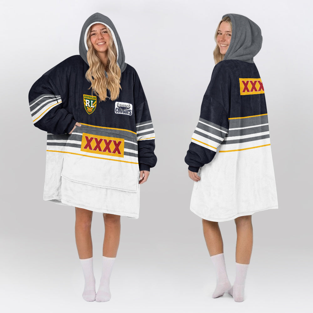 North Queensland 1995 Retro Blanket Hoodie