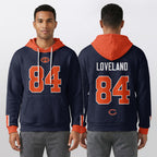 Chicago B. Rivalries Loveland 84 Football Waffle Hoodie