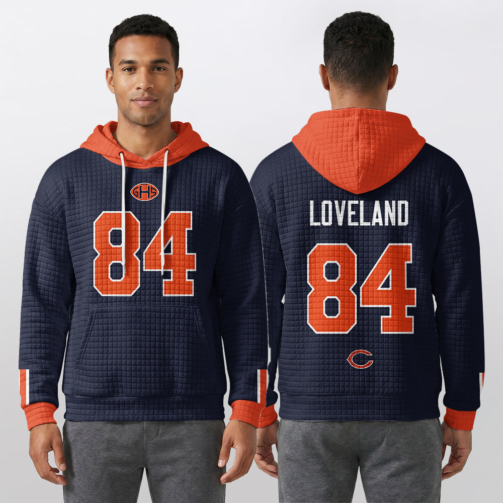 Chicago B. Rivalries Loveland 84 Football Waffle Hoodie