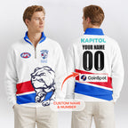 Western Bulldogs Quarterzip Waffle Sweatshirt