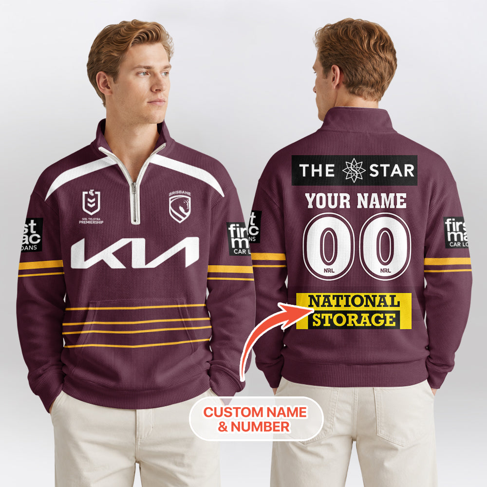 Brisbane Quarterzip Waffle Sweatshirt
