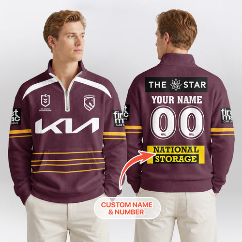 Brisbane Quarterzip Waffle Sweatshirt