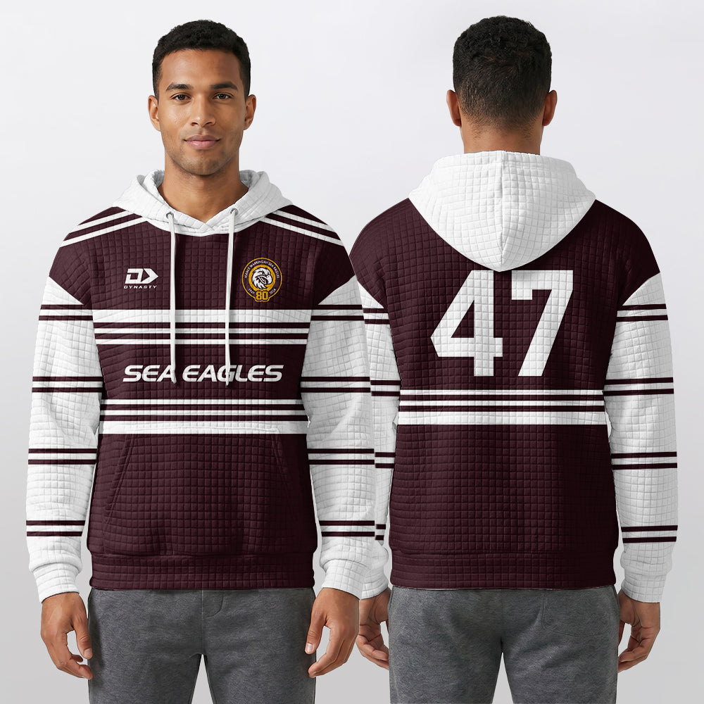 Manly Warringah 47 Waffle Hoodie