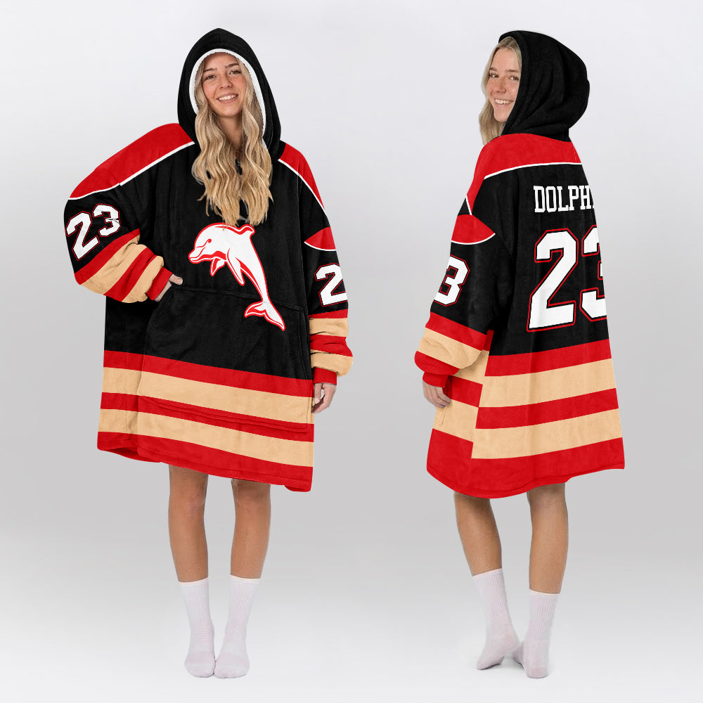 Dolphins Unisex Blanket Hoodie