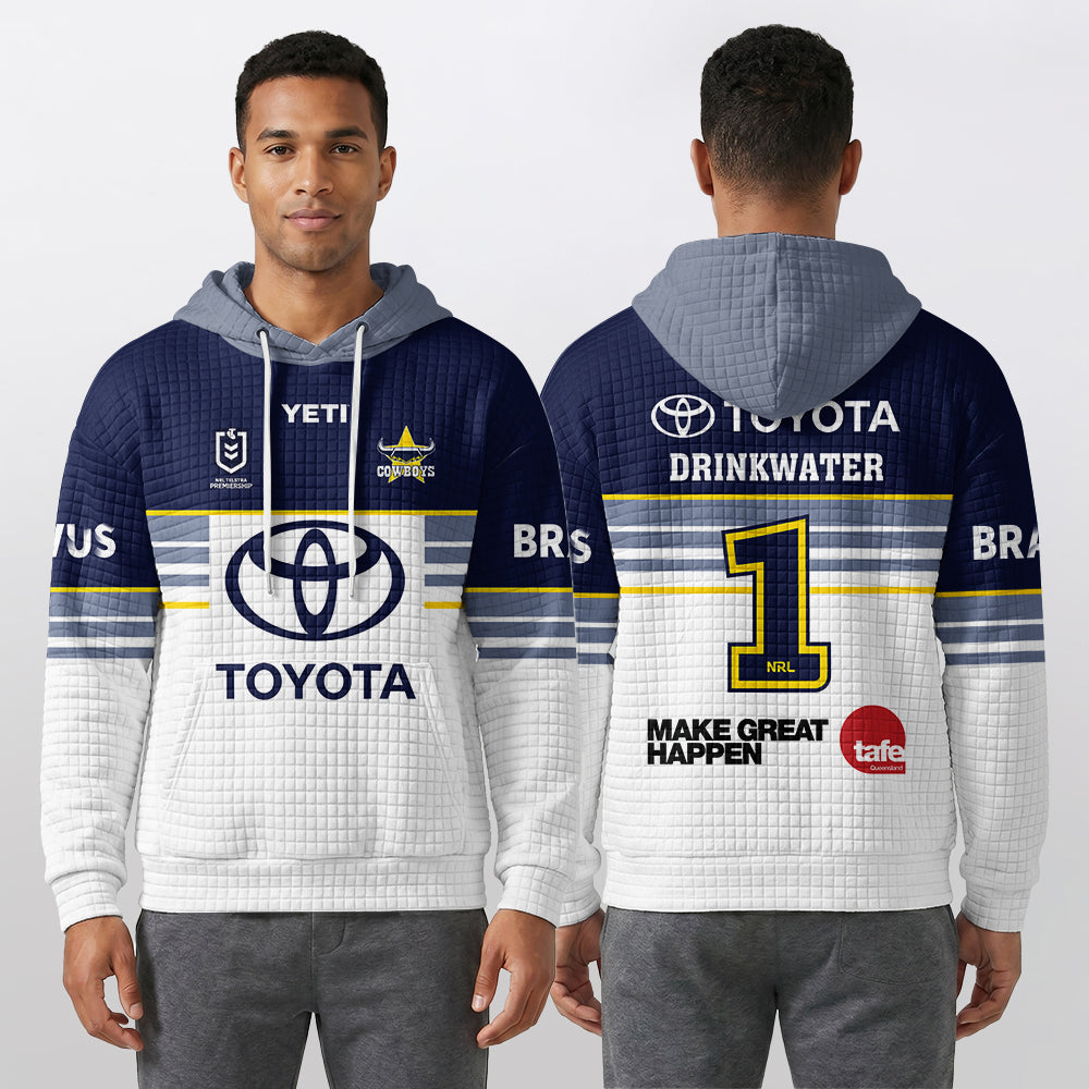 North Queensland Drinkwater 1 Home Waffle Hoodie