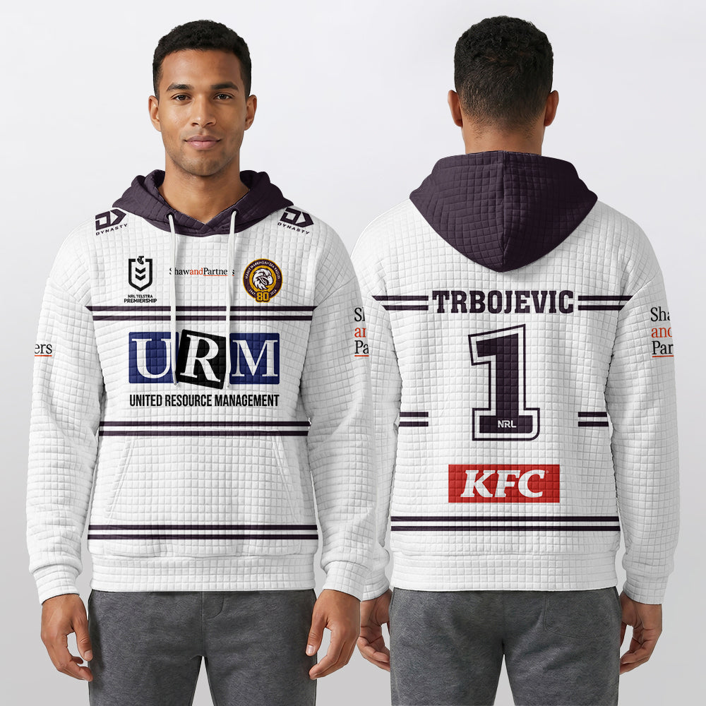 Manly Warringah Trbojevic 1 Away Waffle Hoodie