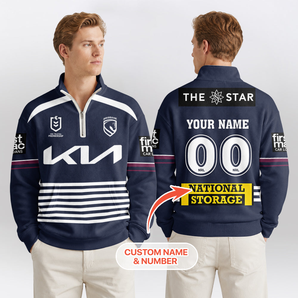 Brisbane Quarterzip Waffle Sweatshirt
