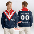 Roosters Quarterzip Waffle Sweatshirt