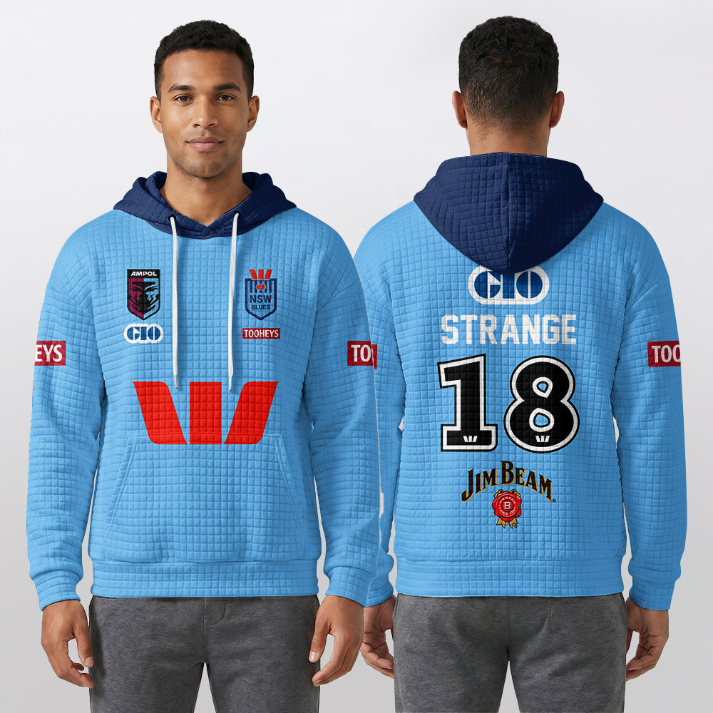 NSW Blues Rugby Waffle Hoodie
