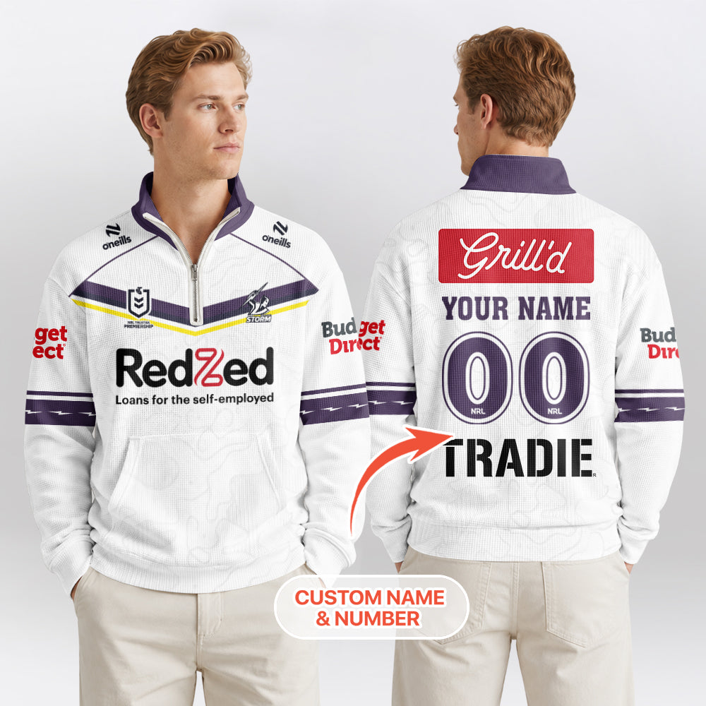 Melbourne Quarterzip Waffle Sweatshirt