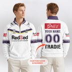 Melbourne Quarterzip Waffle Sweatshirt