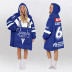Bulldogs Rugby Critta Unisex Blanket Hoodie