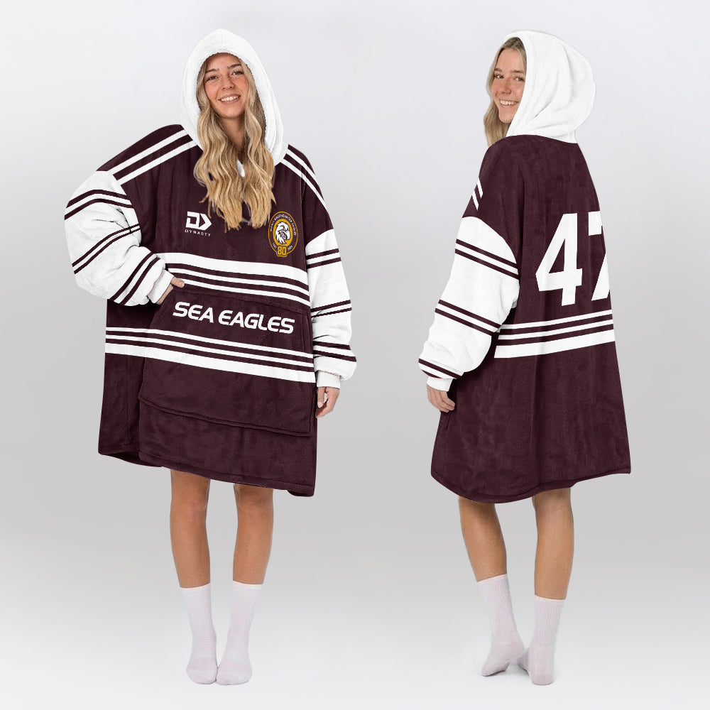Manly Warringah Unisex Blanket Hoodie