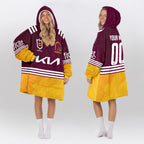 Brisbane Rugby Old School Blanket Hoodie