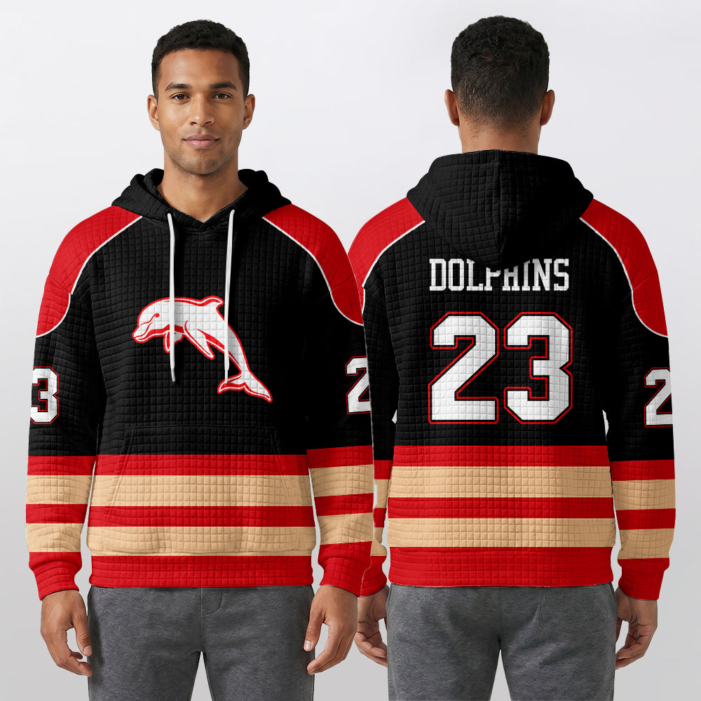 Dolphins Unisex Waffle Hoodie