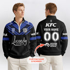 Bulldogs Quarterzip Waffle Sweatshirt