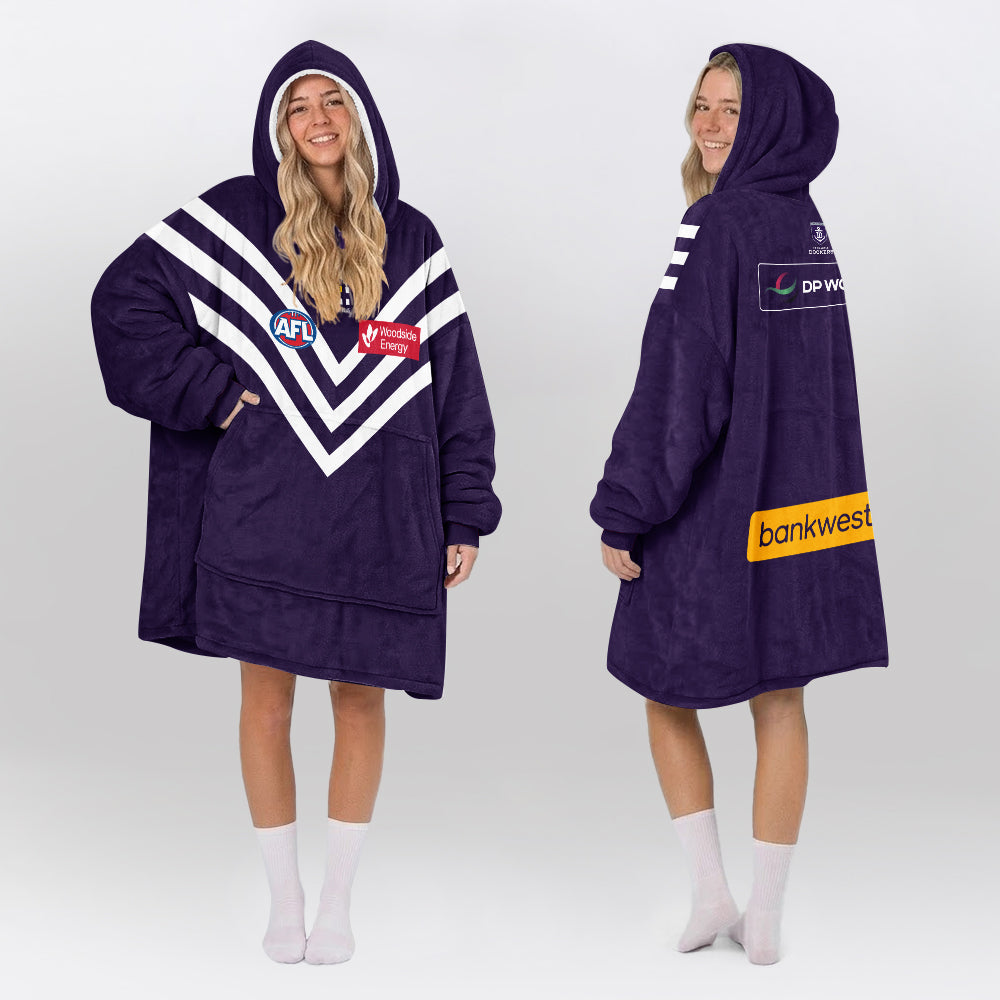 Fremantle Dockers Unisex  Blanket Hoodie