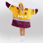 Brisbane Rugby Old School Blanket Hoodie
