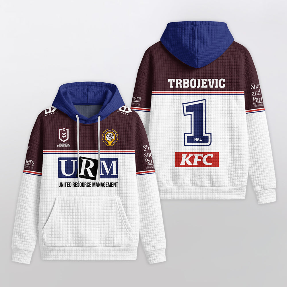 Manly Warringah Trbojevic 1 Home Waffle Hoodie