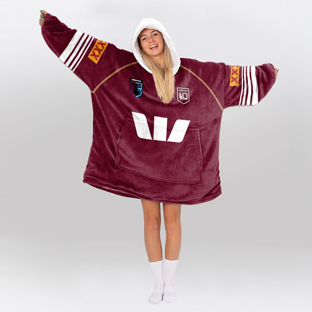 Queensland Rugby Ponga 2026 Blanket Hoodie