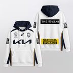 Brisbane Unisex White Waffle Hoodie