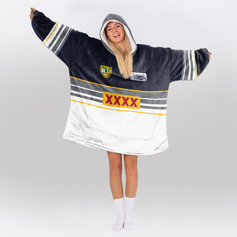 North Queensland 1995 Retro Blanket Hoodie