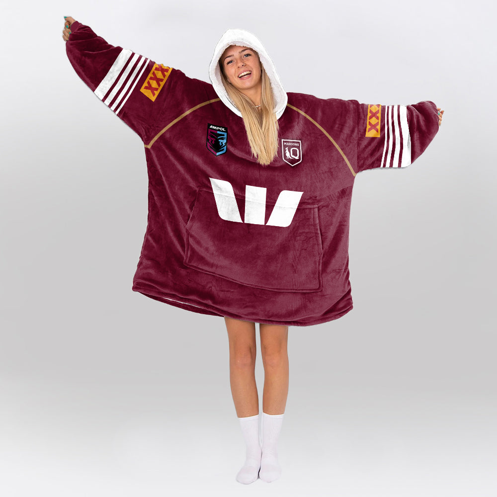 Queensland Rugby 2026 Tabuai-Fidow Blanket Hoodie