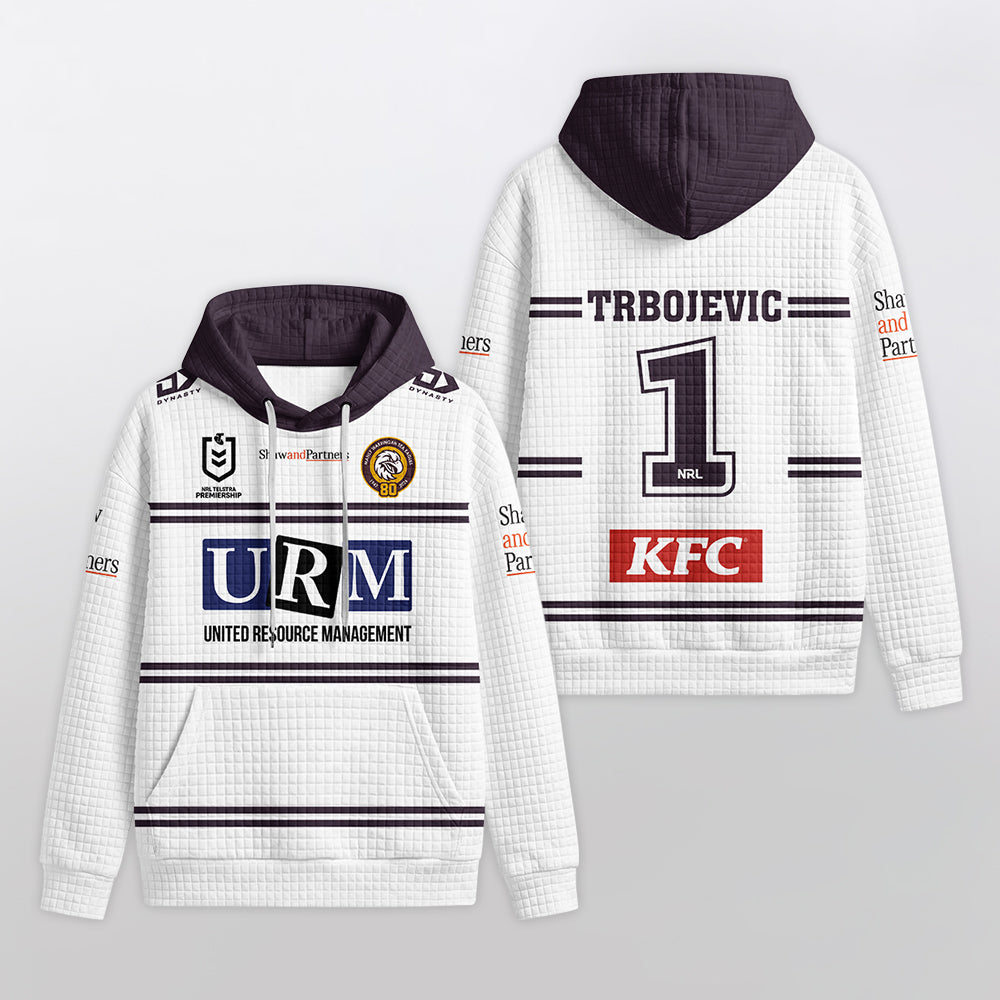 Manly Warringah Trbojevic 1 Away Waffle Hoodie