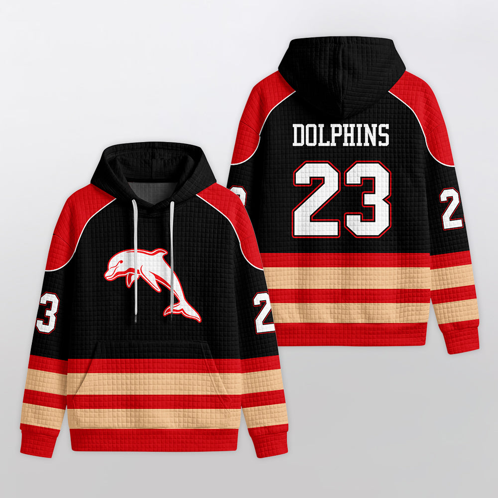 Dolphins Unisex Waffle Hoodie