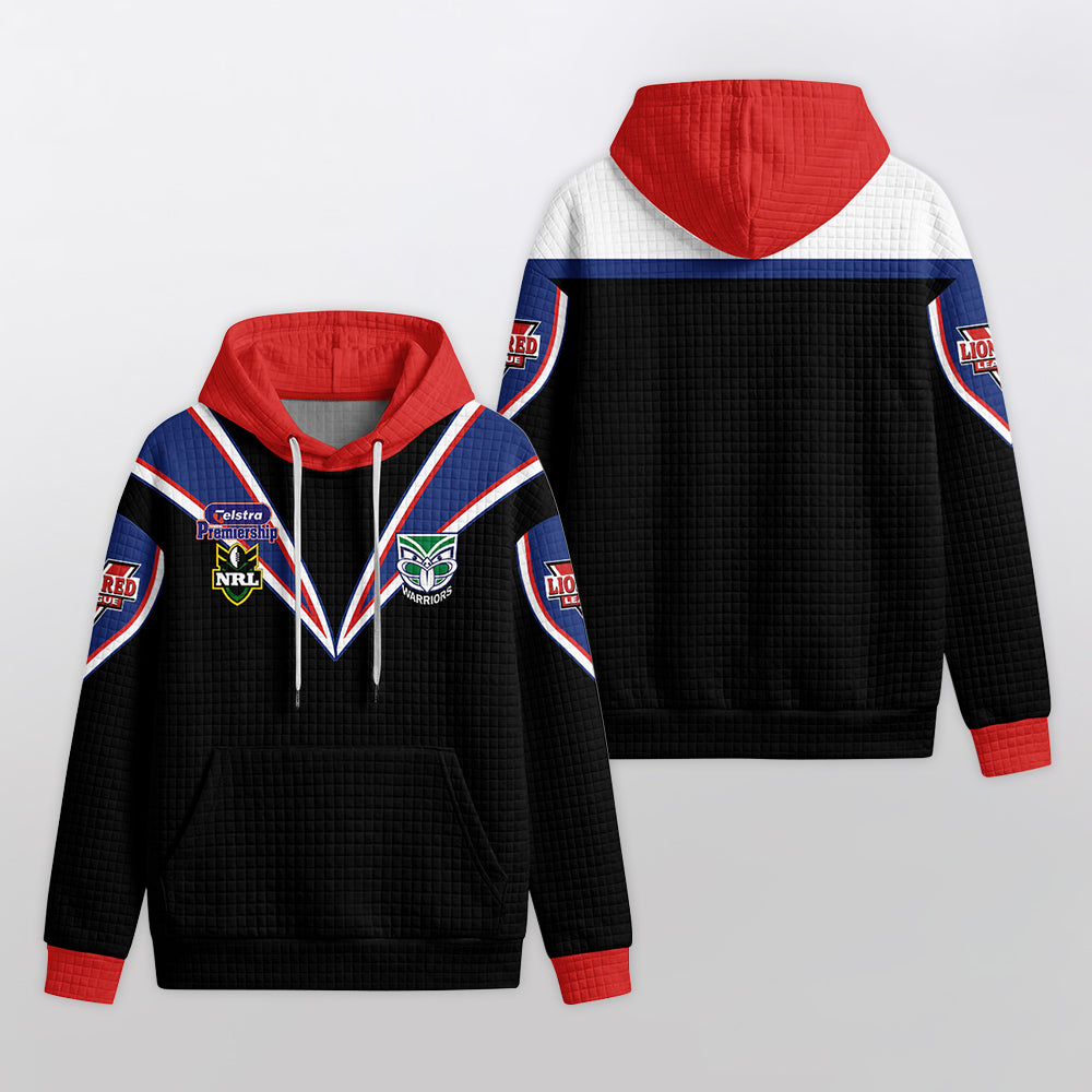New Zealand Retro 2001 Unisex Waffle Hoodie