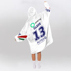 New Zealand 2026 Erin Clark 13 Away Unisex Blanket Hoodie
