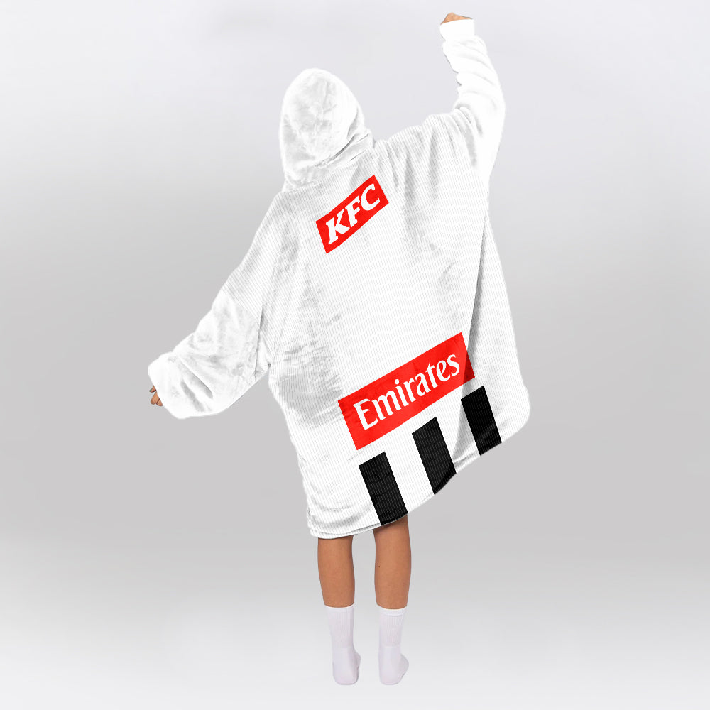 Collingwood Football Blanket Hoodie